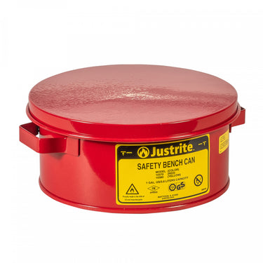 Justrite 1-Gallon Bench Can w/ Parts Basket